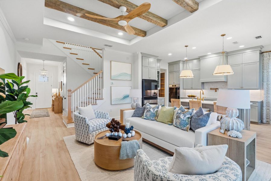 Furnished interior in a model home at Beachview Cove in Ormond Beach (Image 50).