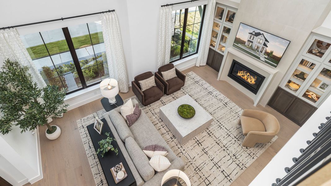 Furnished interior in a model home at The Heights At Uptown Celina 45' in Celina (Image 6). Furnished interior in a model home at The Heights At Uptown Celina 45' in Celina (Image 6).