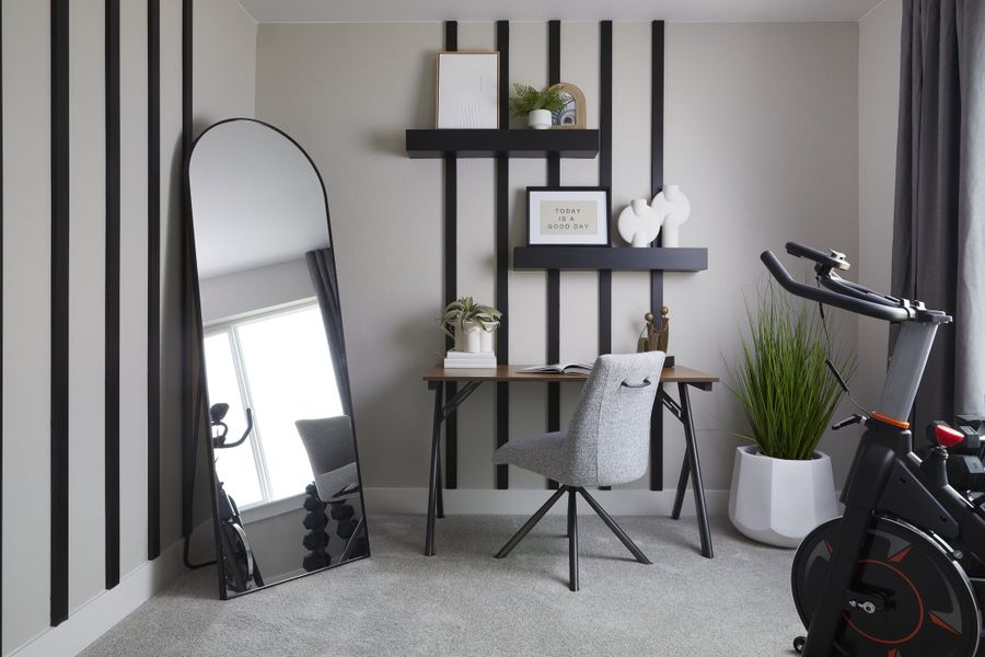 Furnished interior in a model home at Parkside at Victory Ridge in Colorado Springs (Image 11).