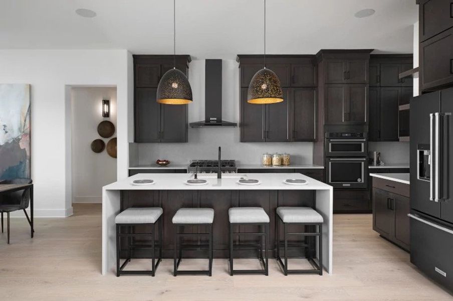 Furnished interior in a model home at The Trails at Carmel 60s in Pflugerville (Image 5).