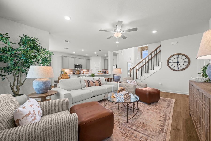 Furnished interior in a model home at Rancho San Gabriel in Georgetown (Image 22). Furnished interior in a model home at Rancho San Gabriel in Georgetown (Image 22).