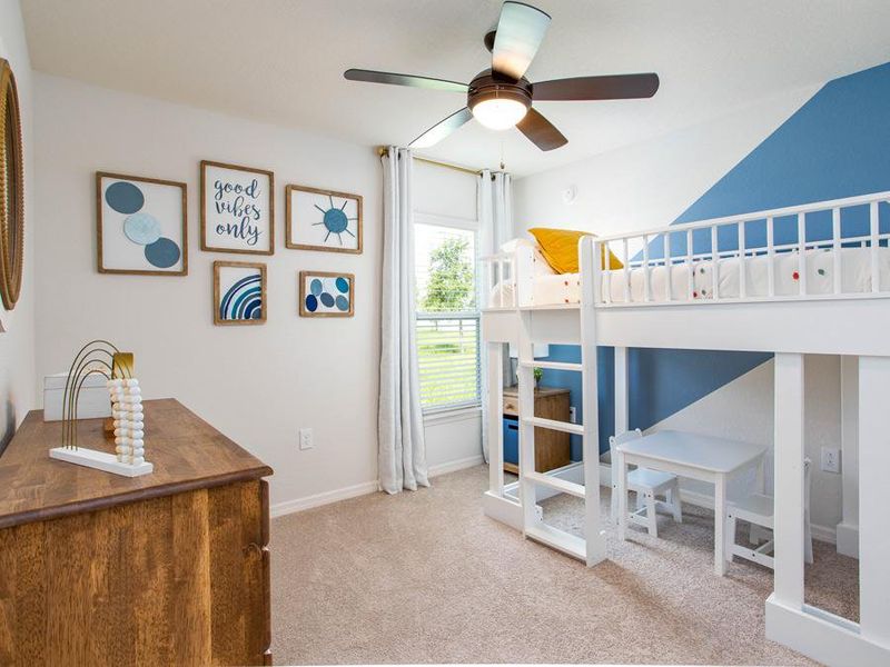 Secondary bedrooms provide space for everyone in your household - Parker model home in Haines City, FL