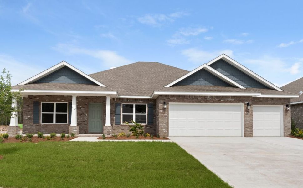 Front exterior of a home in the Natureview community, located in Freeport, FL (Image 7).