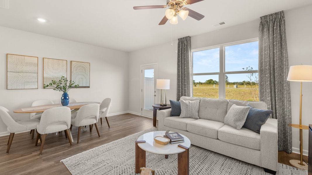 Furnished interior in a model home at Weatherstone in Grovetown (Image 14).