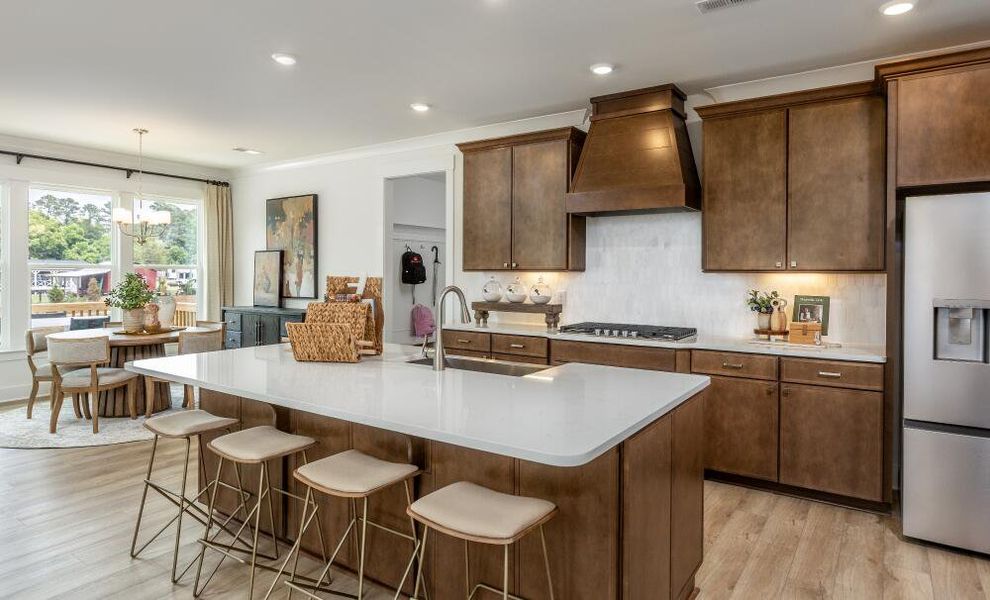 Furnished interior in a model home at Cedar Ridge in Angier (Image 7).