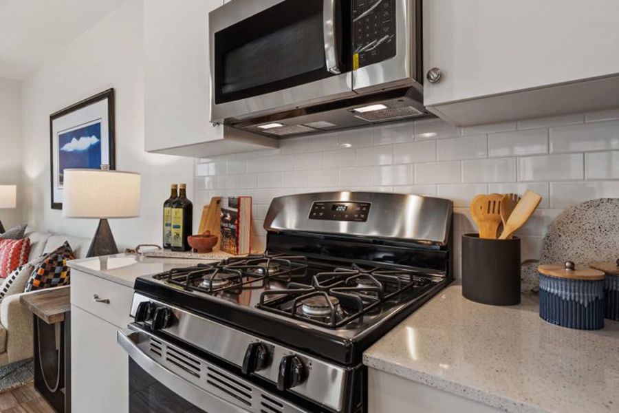 Close-up of interior finishes in a home at Saddle Creek Twinhomes, Georgetown (Image 41).