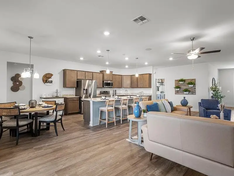 Homes in Gardens at Lancaster Park offer 2,000-plus sq. ft. of luxuriously designed living space - Waylyn model home in St. Cloud, FL