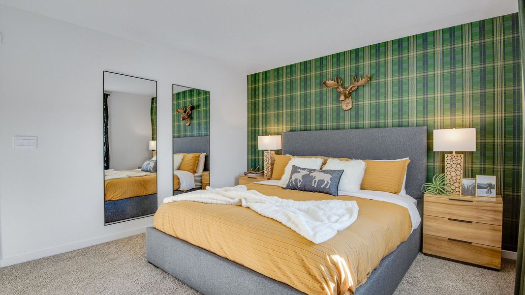 Furnished interior in a model home at Ellston Park in Colorado Springs (Image 12).