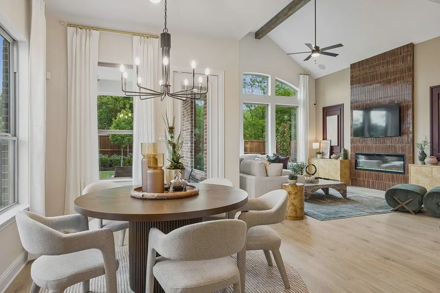 Furnished interior in a model home at Westpoint Park in Fort Worth (Image 15).