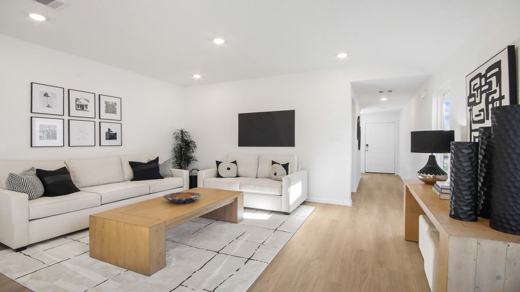 Furnished interior in a model home at Maple Woods in Hockley (Image 13).