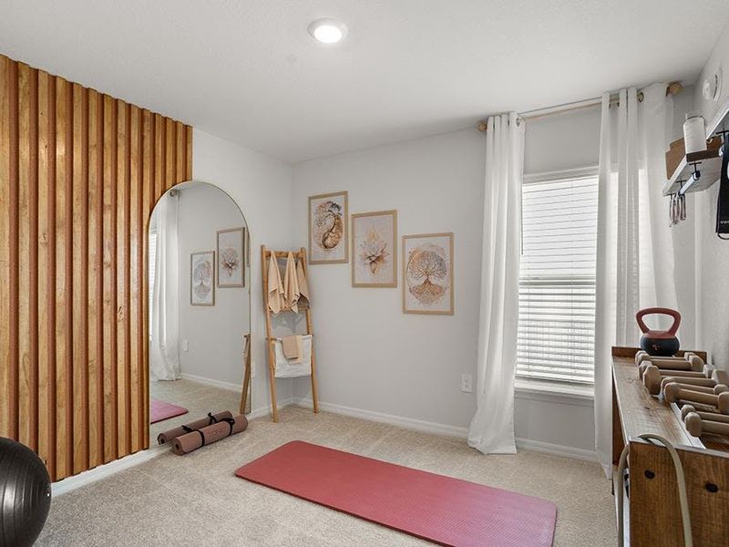 Or, a yoga room - Parker model home in Ruskin, FL