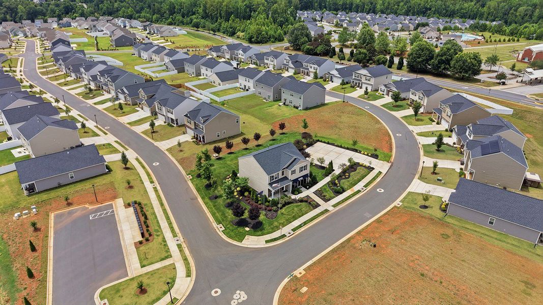 Aerial view of the Middleton community in Greensboro, NC, showing layout and nearby surroundings (Image 11).
