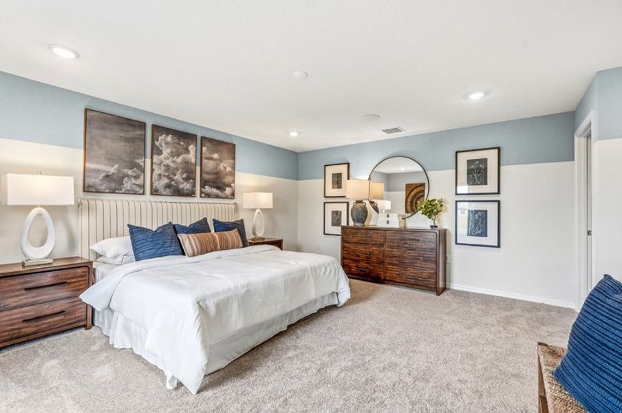 Furnished interior in a model home at Tillman Oaks in Wildwood (Image 7). Furnished interior in a model home at Tillman Oaks in Wildwood (Image 7).