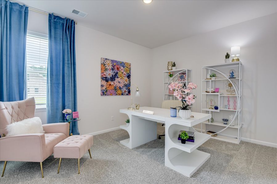 Furnished interior in a model home at Heritage Bay in Sumter (Image 36).