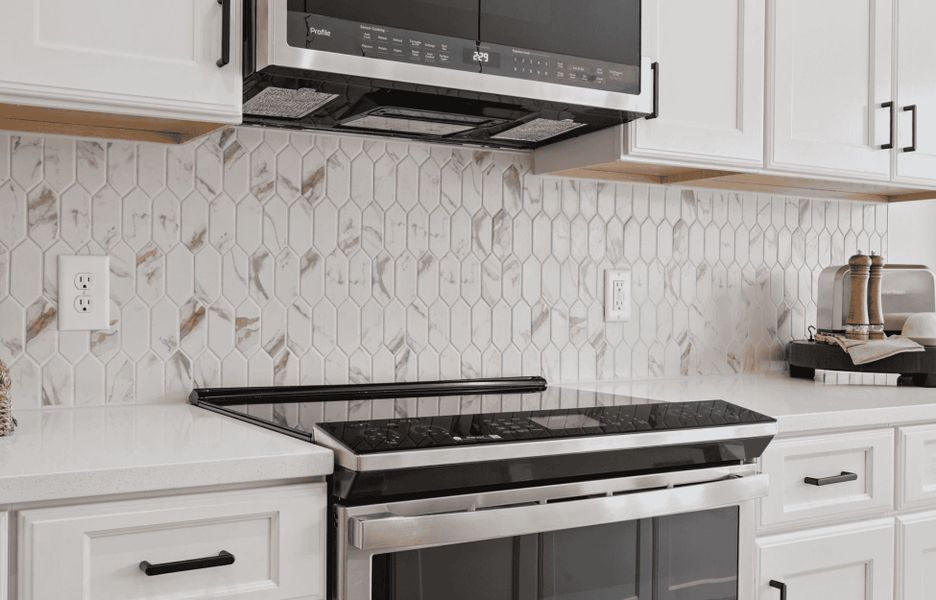 Furnished interior in a model home at Millstone in Cramerton (Image 19).