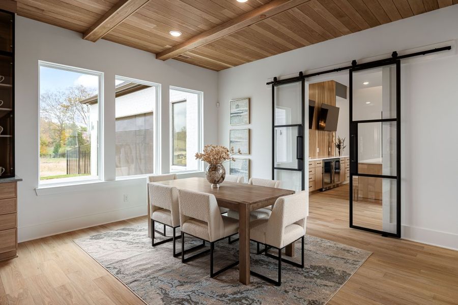 Furnished interior in a model home at Hamilton in Franklin (Image 9).