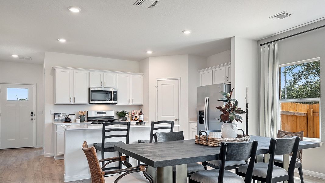 Furnished interior in a model home at Rosenbusch Ranch in Leander (Image 68).