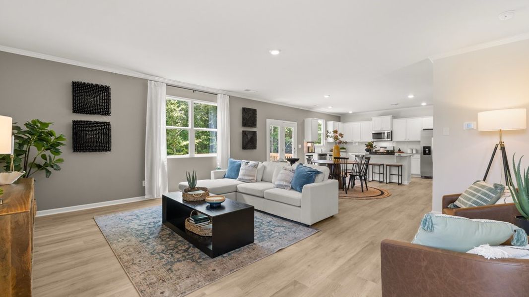 Furnished interior in a model home at Northwoods at Mirror Lake in Villa Rica (Image 20).