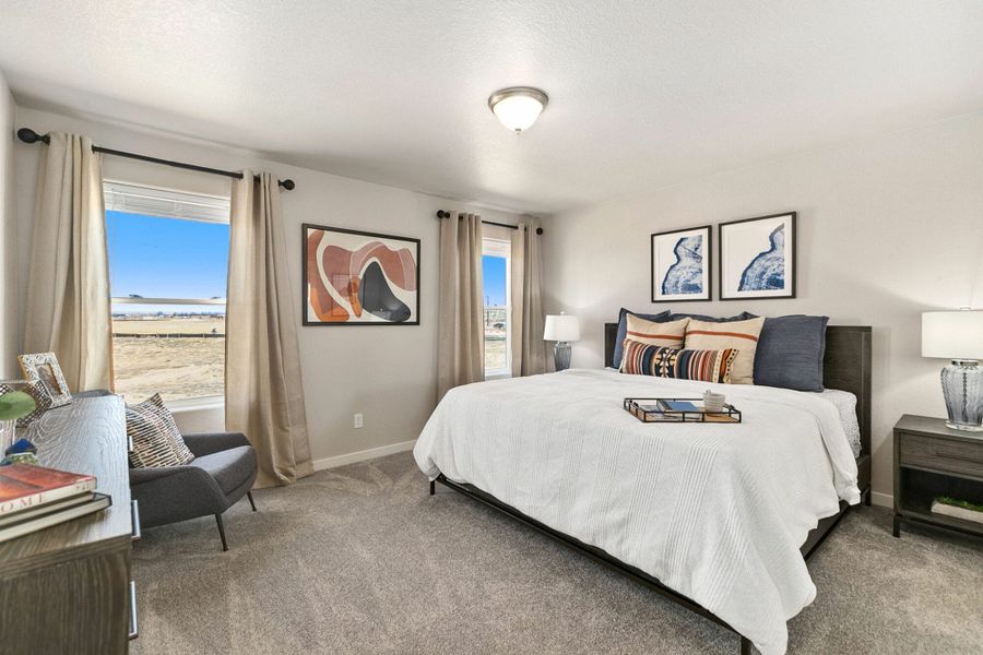 Furnished interior in a model home at Lochbuie Station – Jewel Collection in Lochbuie (Image 24).