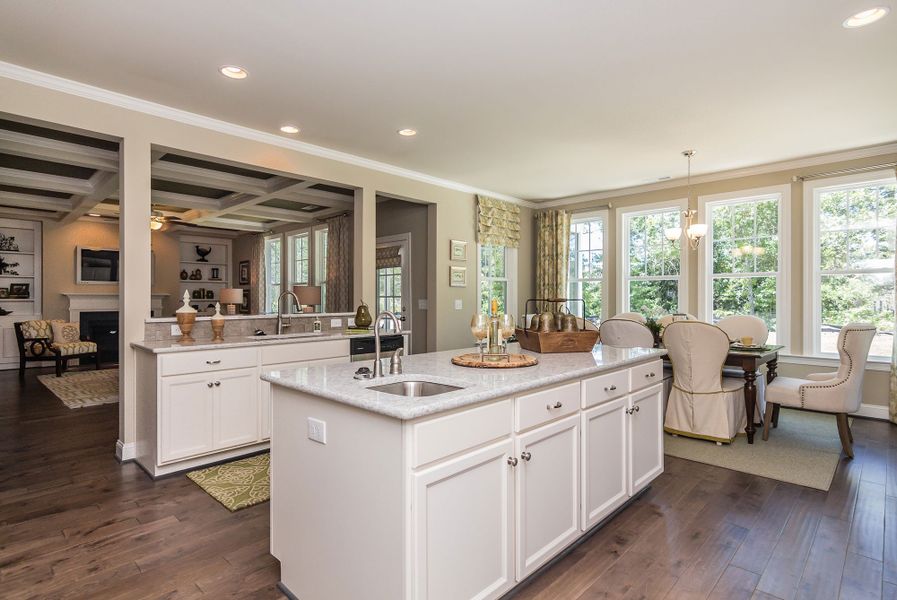 Furnished interior in a model home at Melton Oaks - Robuck Homes in Garner (Image 4). Furnished interior in a model home at Melton Oaks - Robuck Homes in Garner (Image 4).