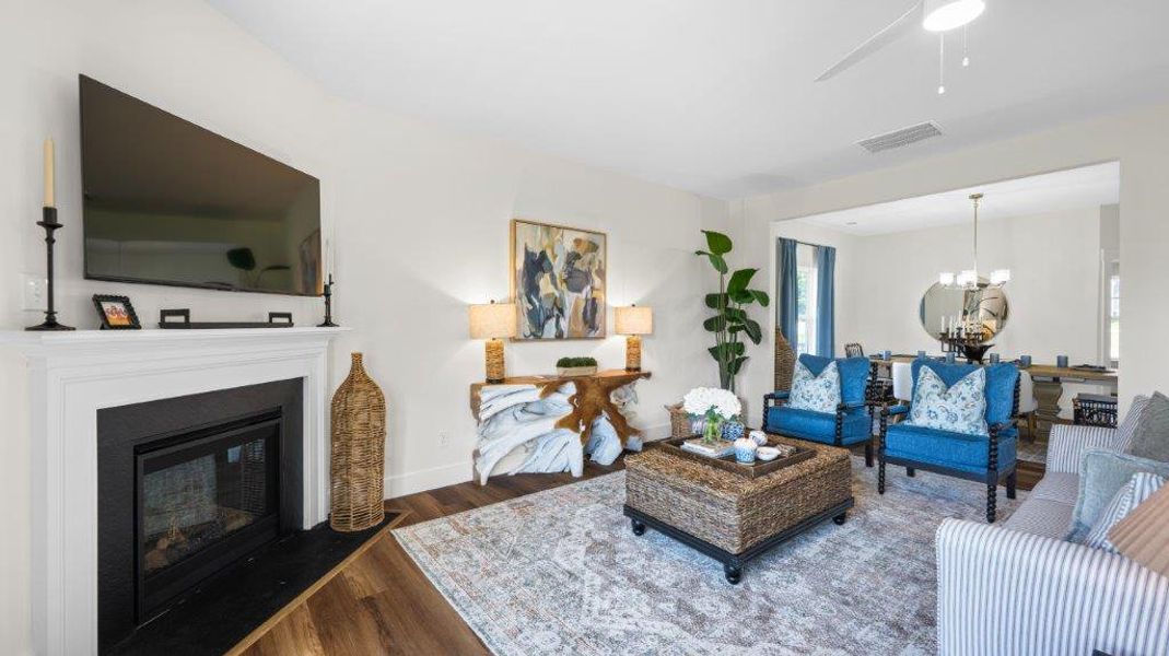 Furnished interior in a model home at Harbor Crest in Ooltewah (Image 16).