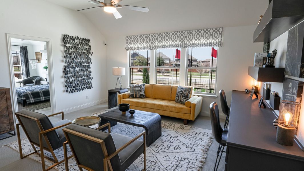 Furnished interior in a model home at Marine Creek Ranch in Fort Worth (Image 11).