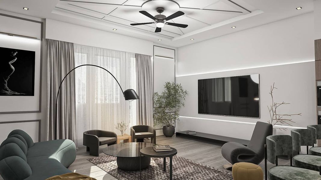 Furnished interior in a model home at Chateaux at Northwood in Houston (Image 6). Furnished interior in a model home at Chateaux at Northwood in Houston (Image 6).