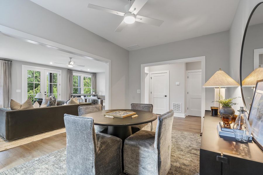 Furnished interior in a model home at Social Circle in Chattanooga (Image 35).