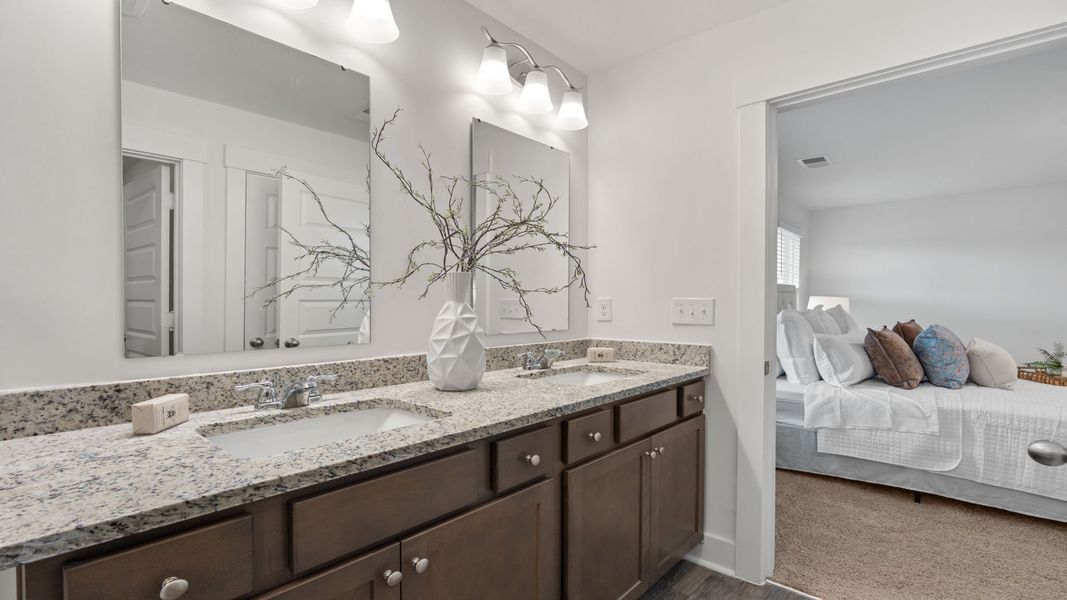 Furnished interior in a model home at The Pines at New Hampstead in Savannah (Image 20).