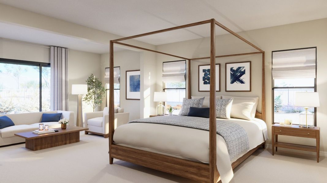 Furnished interior in a model home at Estates at Kings Ranch in Gold Canyon (Image 7).