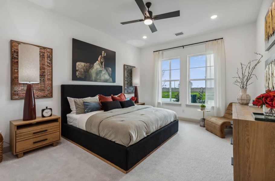 Furnished interior in a model home at Cross Creek Meadows in Celina (Image 32). Furnished interior in a model home at Cross Creek Meadows in Celina (Image 32).