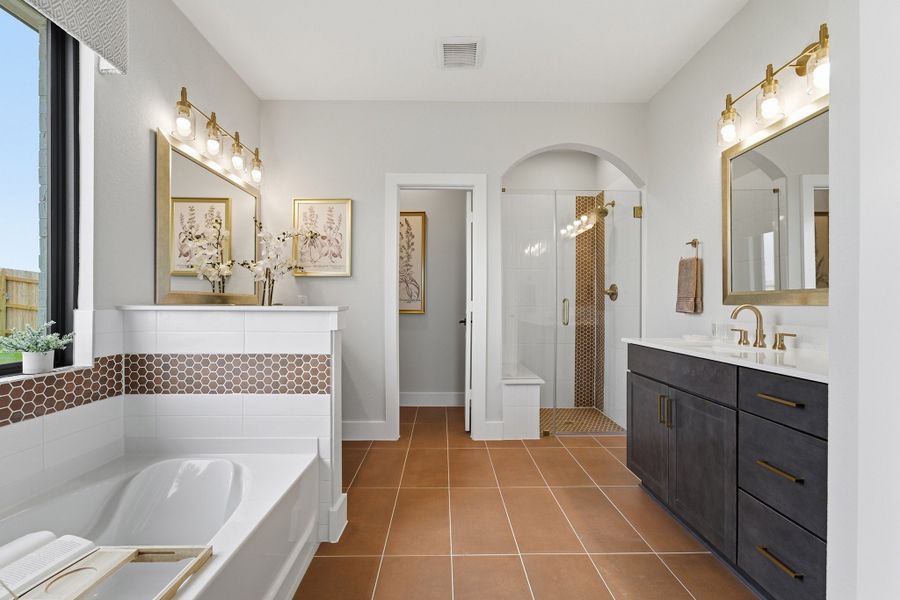 Furnished interior in a model home at Hickory Ridge Estates in Elmendorf (Image 31).