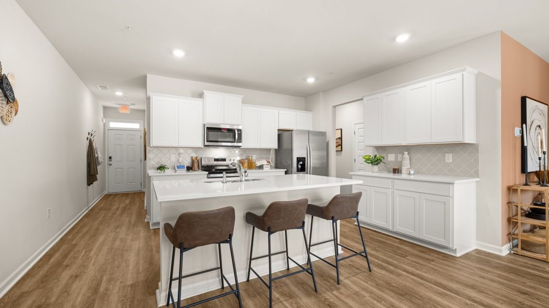 Furnished interior in a model home at The Reserve at North Bridges in McDonough (Image 11).