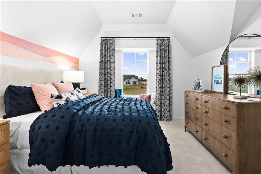 Furnished interior in a model home at The Reserve at Spiritas Ranch in Little Elm (Image 15).