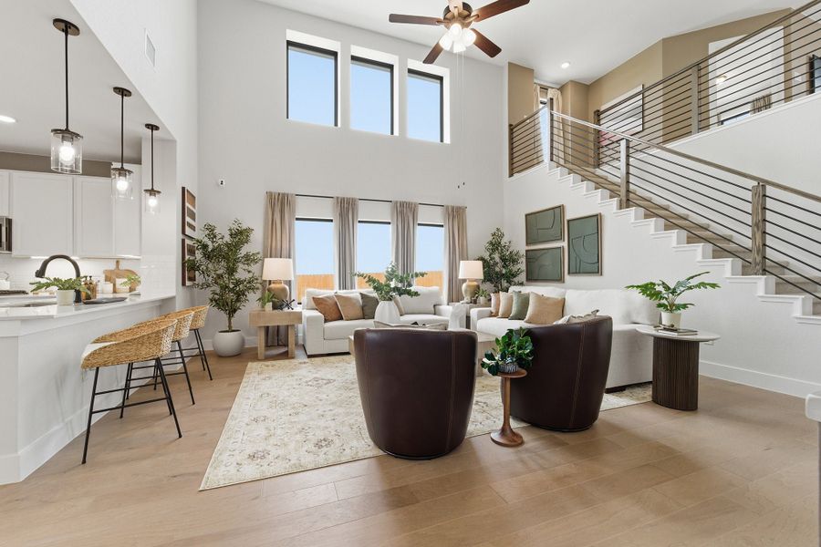 Furnished interior in a model home at Morgan Meadows in San Antonio (Image 26). Furnished interior in a model home at Morgan Meadows in San Antonio (Image 26).