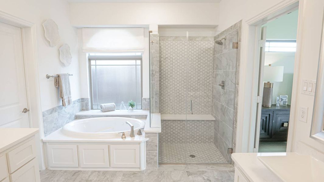 Furnished interior in a model home at Marine Creek Ranch in Fort Worth (Image 9).