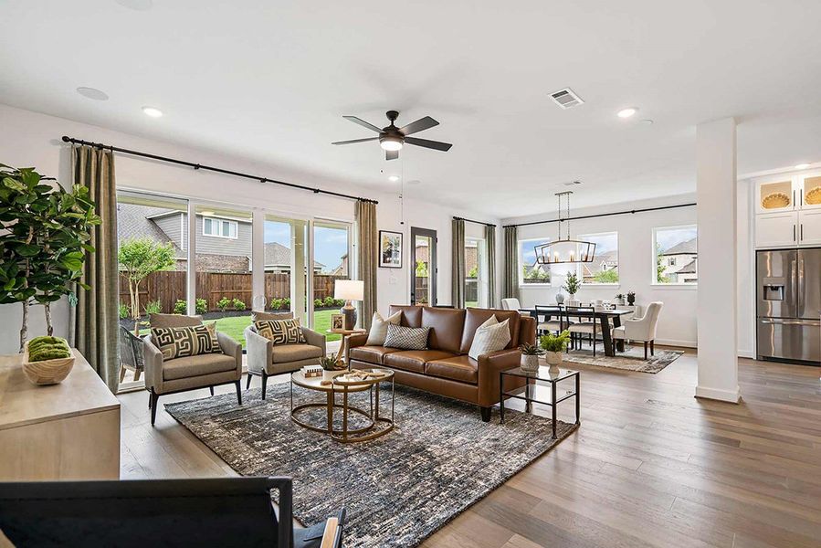 Furnished interior in a model home at Cane Island - 60' Homesites in Katy (Image 20).