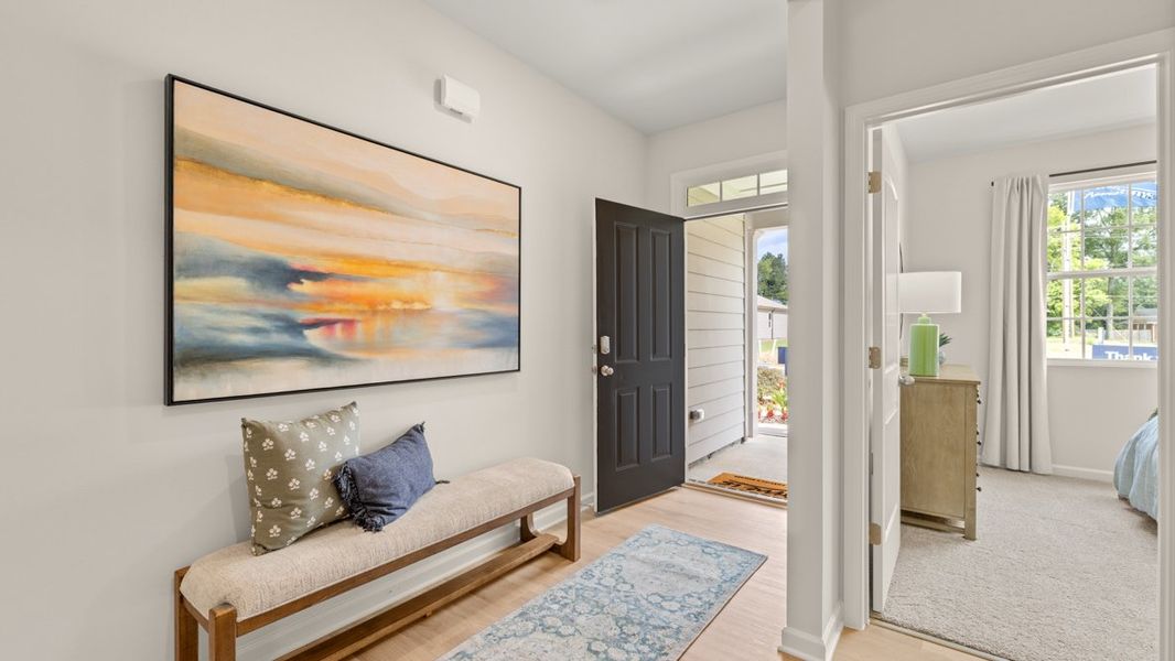 Furnished interior in a model home at Northberry in Rome (Image 7).