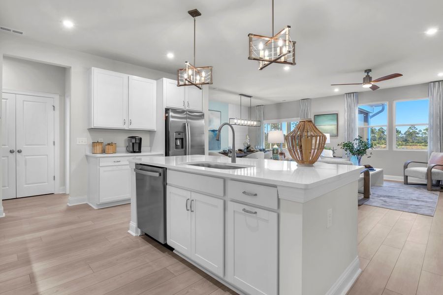 Enjoy Kitchens with Large Center Islands