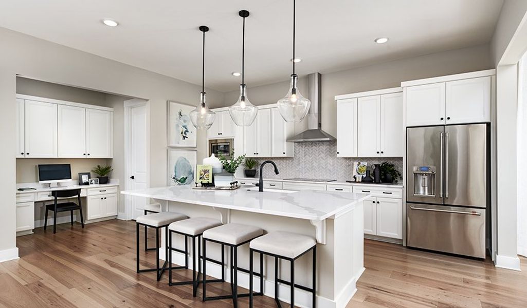 Furnished interior in a model home at The Ridge at Carter's Station in Columbia (Image 10).