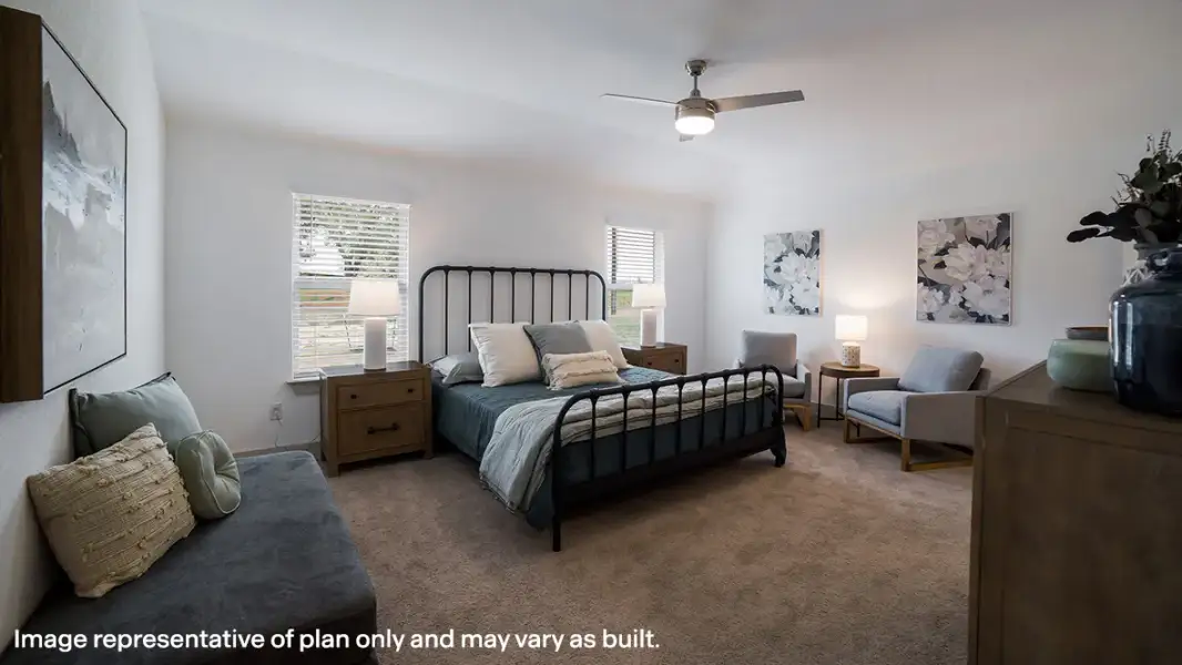 Furnished interior in a model home at Hickory Ridge Estates in Elmendorf (Image 8).