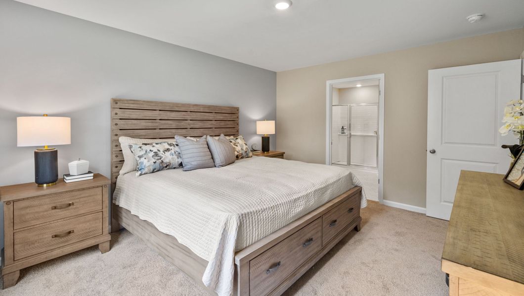 Furnished interior in a model home at Cambridge Creek in Piedmont (Image 20).
