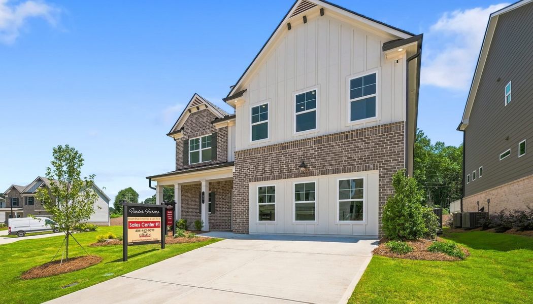 Front exterior of a home in the Fowler Farms community, located in Auburn, GA (Image 22).
