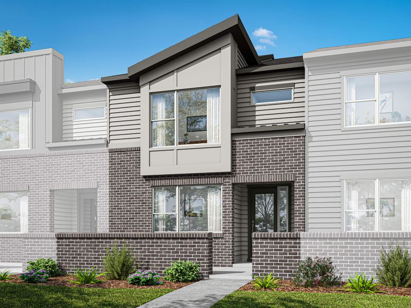 Front exterior of a home in the The Townes at NoVi community, located in Pittsboro, NC (Image 3).