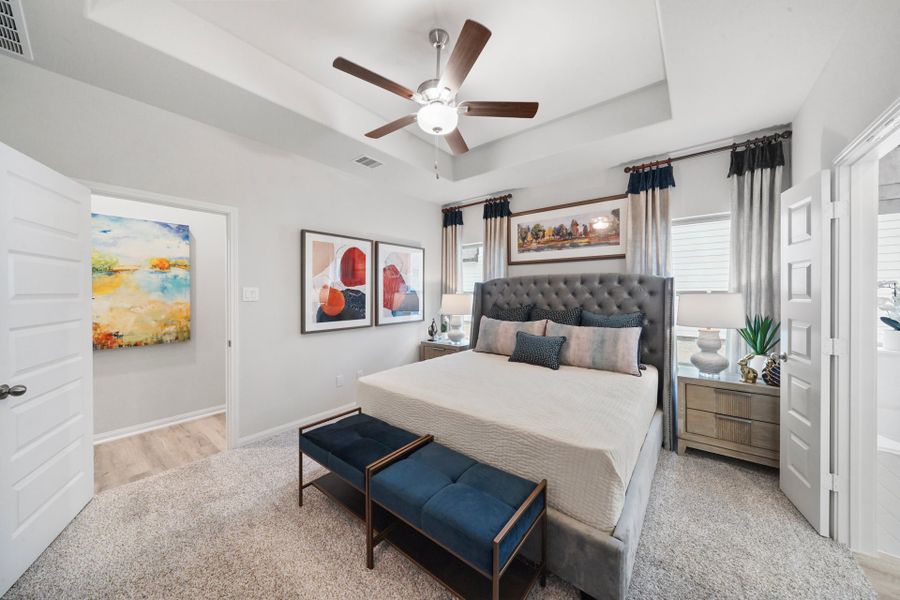 Furnished interior in a model home at Liberty Estates in Cleveland (Image 13). Furnished interior in a model home at Liberty Estates in Cleveland (Image 13).