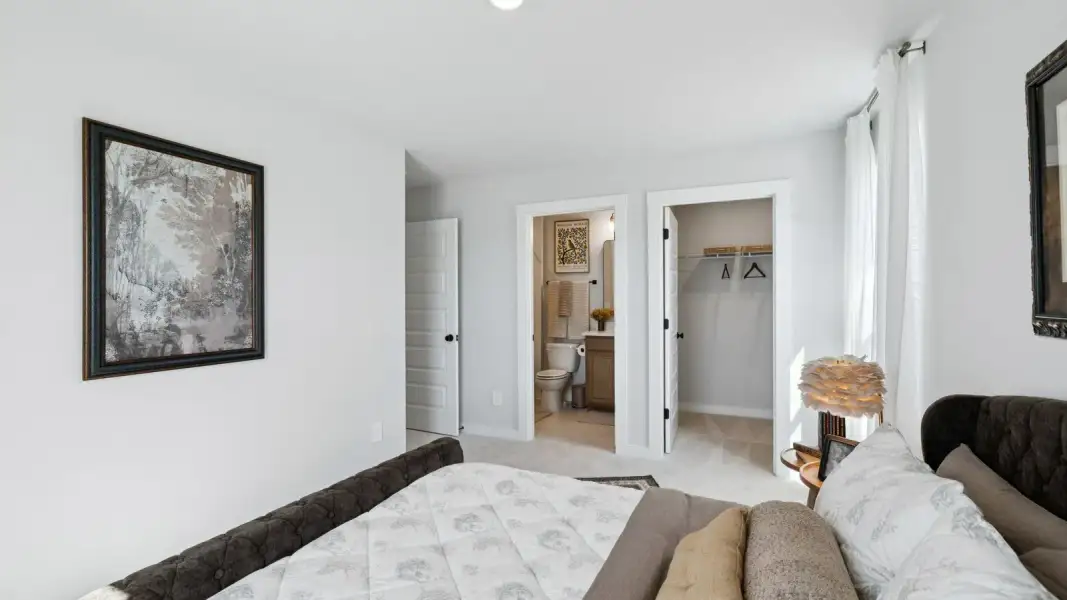 Furnished interior in a model home at Walnut Ridge in Lebanon (Image 44).