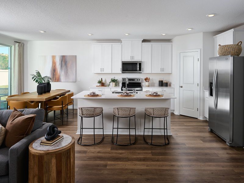 Furnished interior in a model home at Crosswinds - Signature Series in Haines City (Image 3).