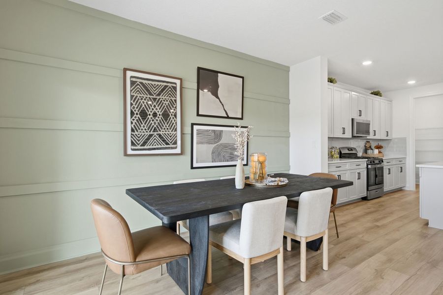 Furnished interior in a model home at The Preserve at Laurelton – Canopy Collection in Green Cove Springs (Image 10).