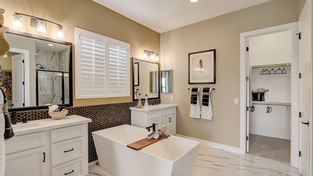 Furnished interior in a model home at Sycamore Farms in Surprise (Image 16).