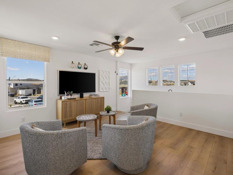 Furnished interior in a model home at South Ranch Southern Collection in Prescott (Image 10).